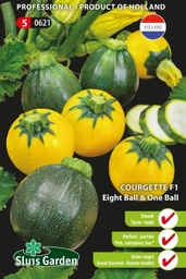 [01-000621] ###Courgette EIGHT BALL & ONE BALL F1 - ca 8 z