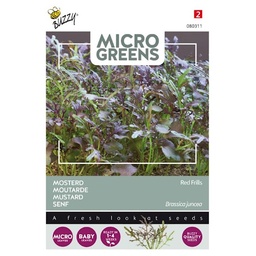 [02-080311] Microgreens MOSTERD RED FRILLS - ca 1 g